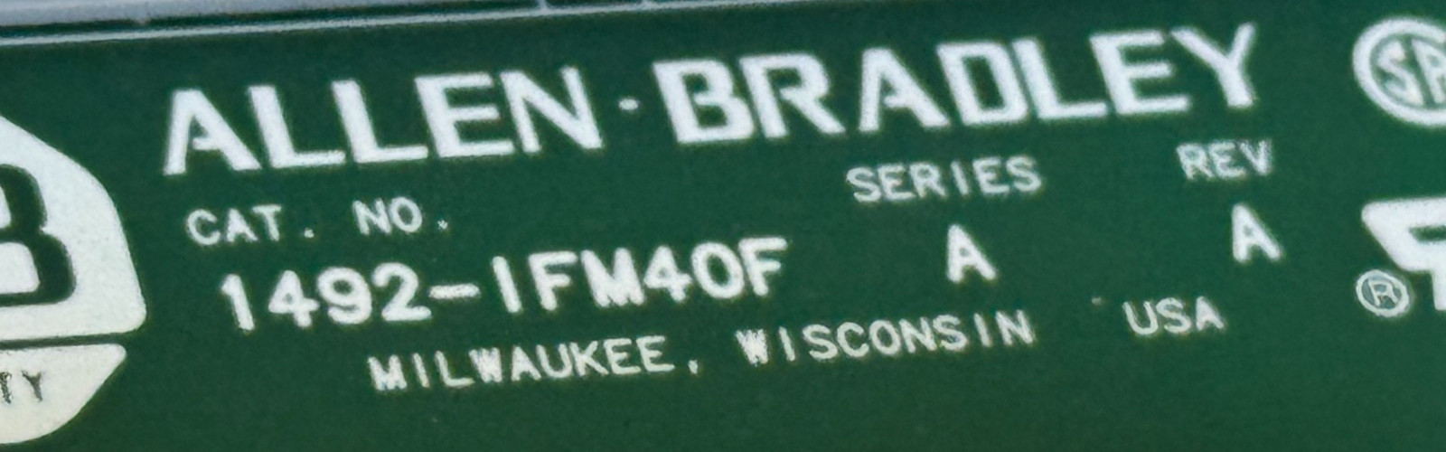 USED Allen Bradley 1492-IFM40F SER. A Module REV. A