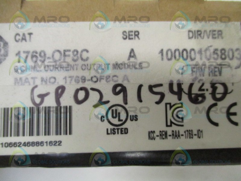 ALLEN BRADLEY 1769-OF8C SER. A F/W 2.1 NSMP