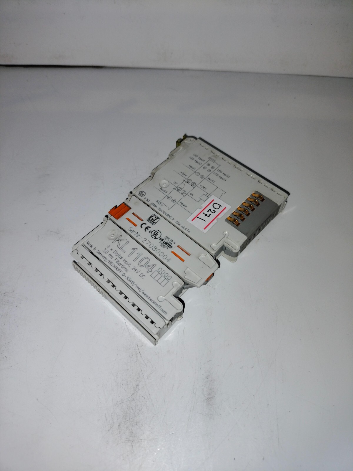 Beckhoff KL1104 Bus Terminal 4x Digital Input Module 24V DC Made in Germany
