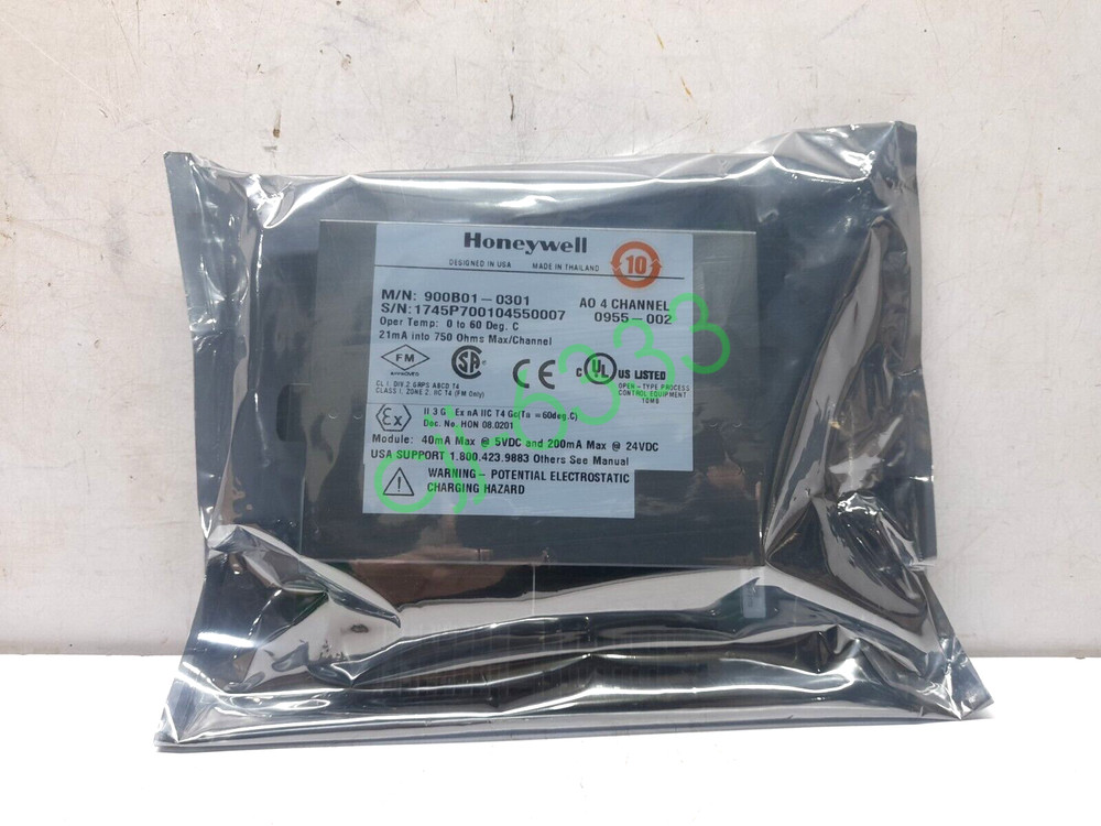 Honeywell 900B01-0301 AO 4 Channel Analog Output Card