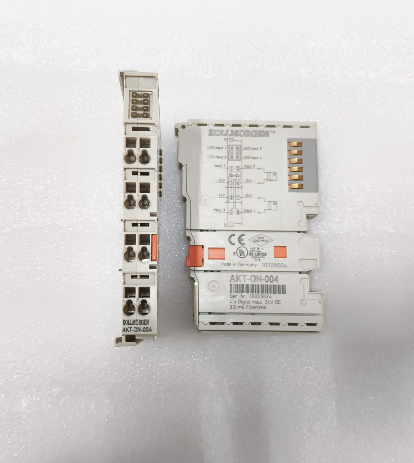 Lot of 2 Kollmorgen AKT-DN-004 24V DC Digital Input Module Made in Germany