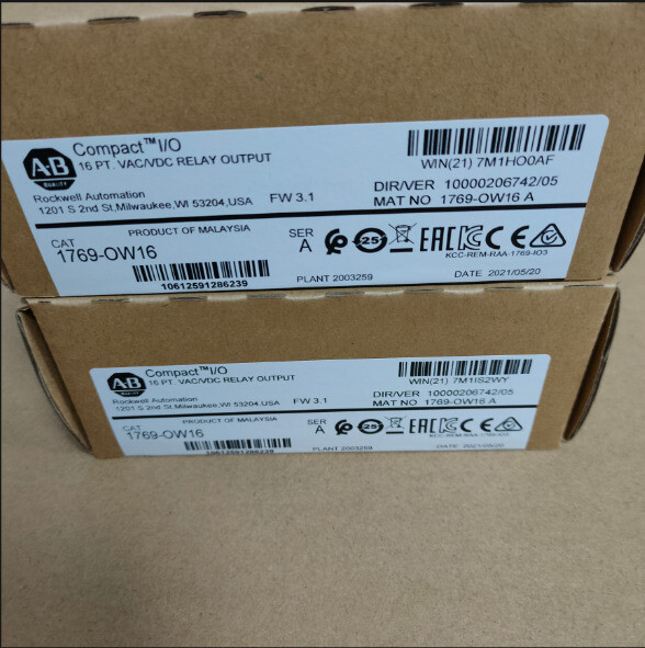 AB 1769-OW16 CompactLogix Relay Output Module 2023 New Factory Sealed