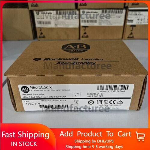 Allen Bradley 1762-IT4 Ser A Rev D FRN 1.0 MicroLogix Thermocouple Input Module