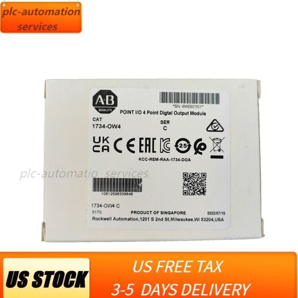 New AB 1734-OW4 Point I/O 4 Point Digital Output Module 1734OW4 In US Free Tax