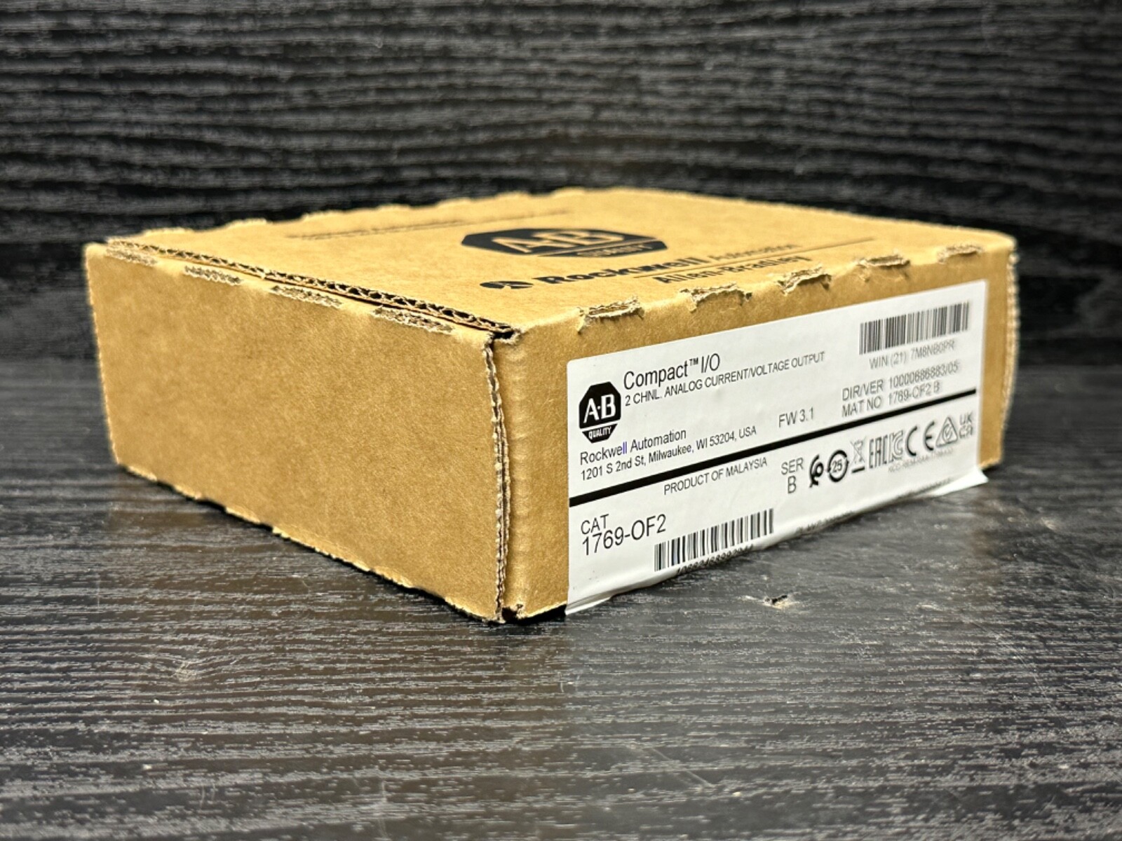 2023 Surplus Open Allen Bradley 1769-OF2 0F2 B Compact I/O Output Module 2 Pt