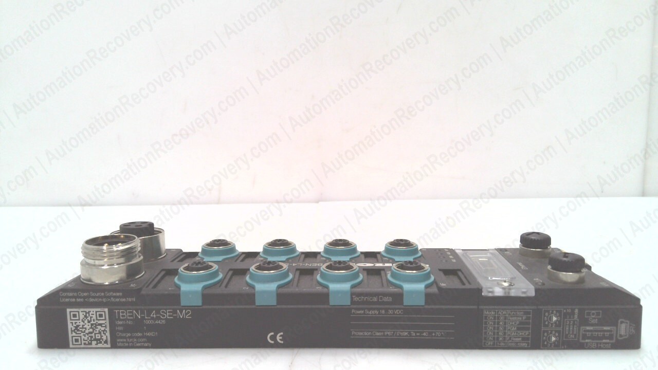 TURCK TBEN-L4-SE-M2, PROFINET DEVICE, MANAGED ETHERNET SWITCH #336347