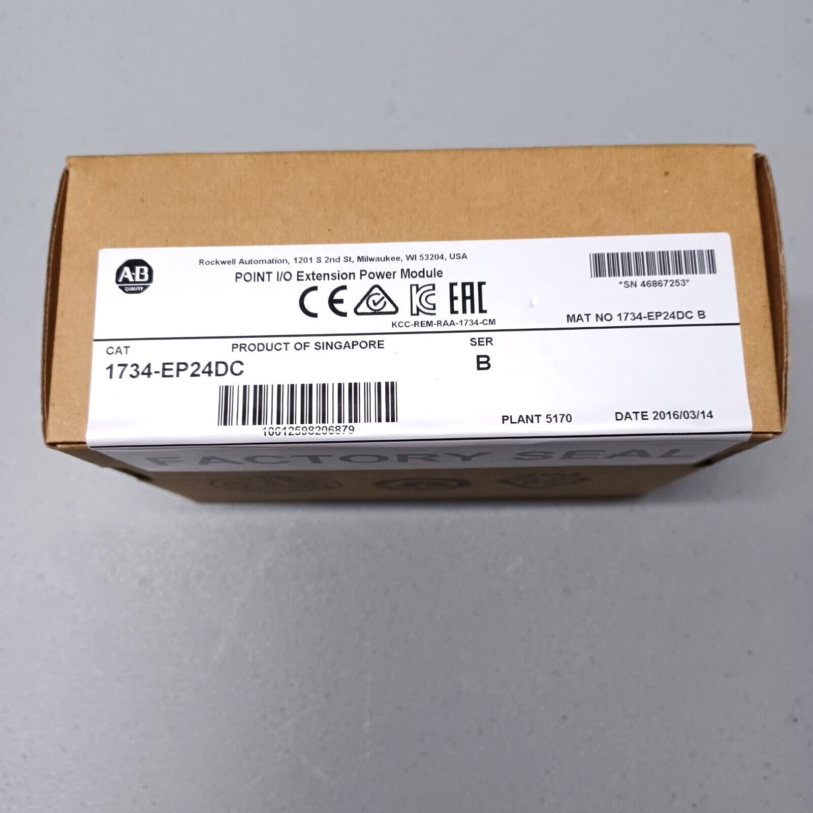 New Sealed AB 1734-EP24DC/B I/O Extension Power Module 1734EP24DC serB Free Ship