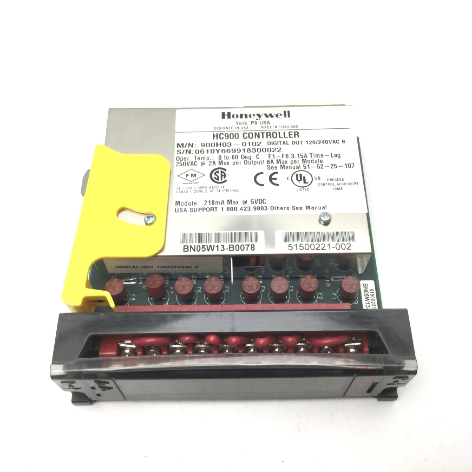 Honeywell 900H03-0102 HC900 ControlEdge Digital Ouput Module 8-Channel 120/240V~