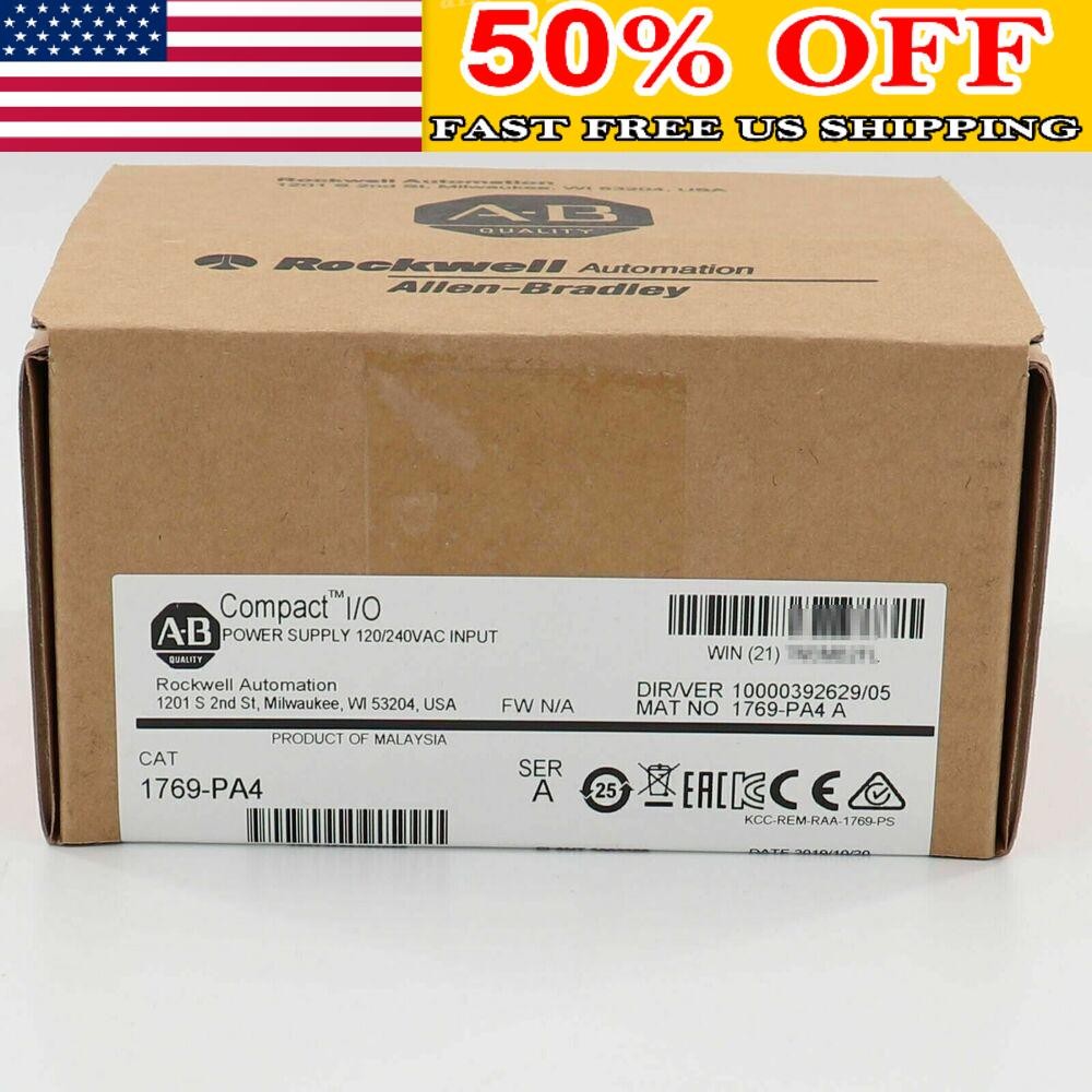 New AB 1769-PA4 SER A CompactLogix Power Supply Module 1769PA4 US Free Tax