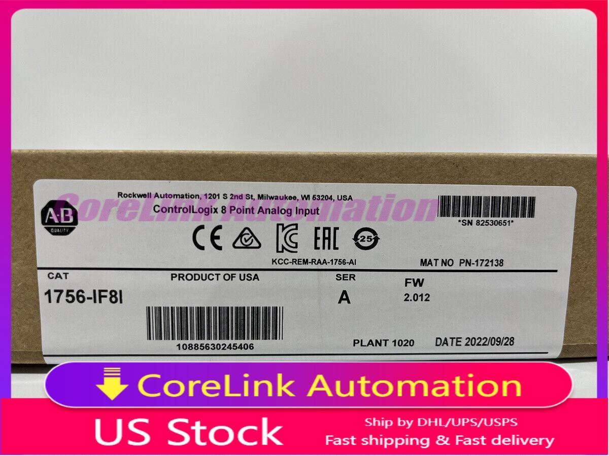 New Allen-Bradley 1756-IF8I ControlLogix Analog Input Module AB 1756IF8I In US