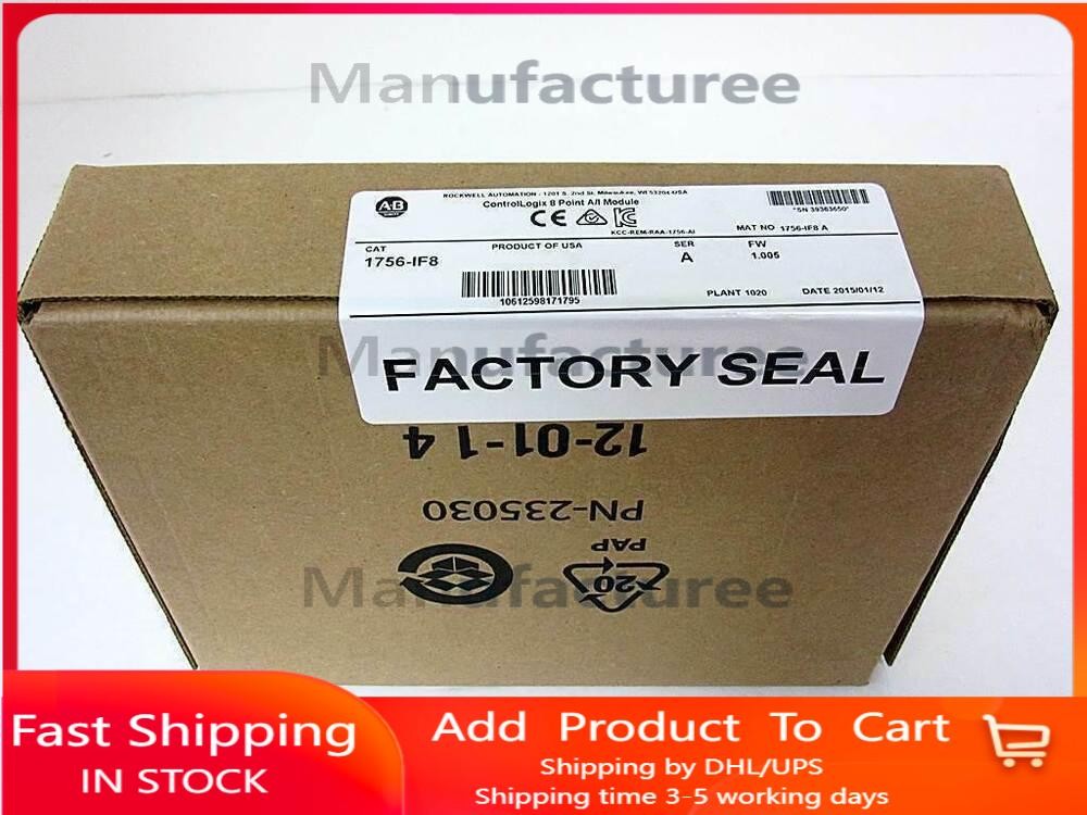 New Sealed Allen Bradley 1756-IF8 ControlLogix 8 Point A/I Module 1756IF8 Ser A