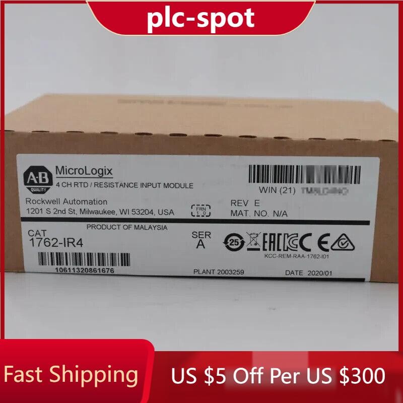 New Sealed AB Allen-Bradley 1762-IR4 MicroLogix 1200 RTD Resistance Input Module