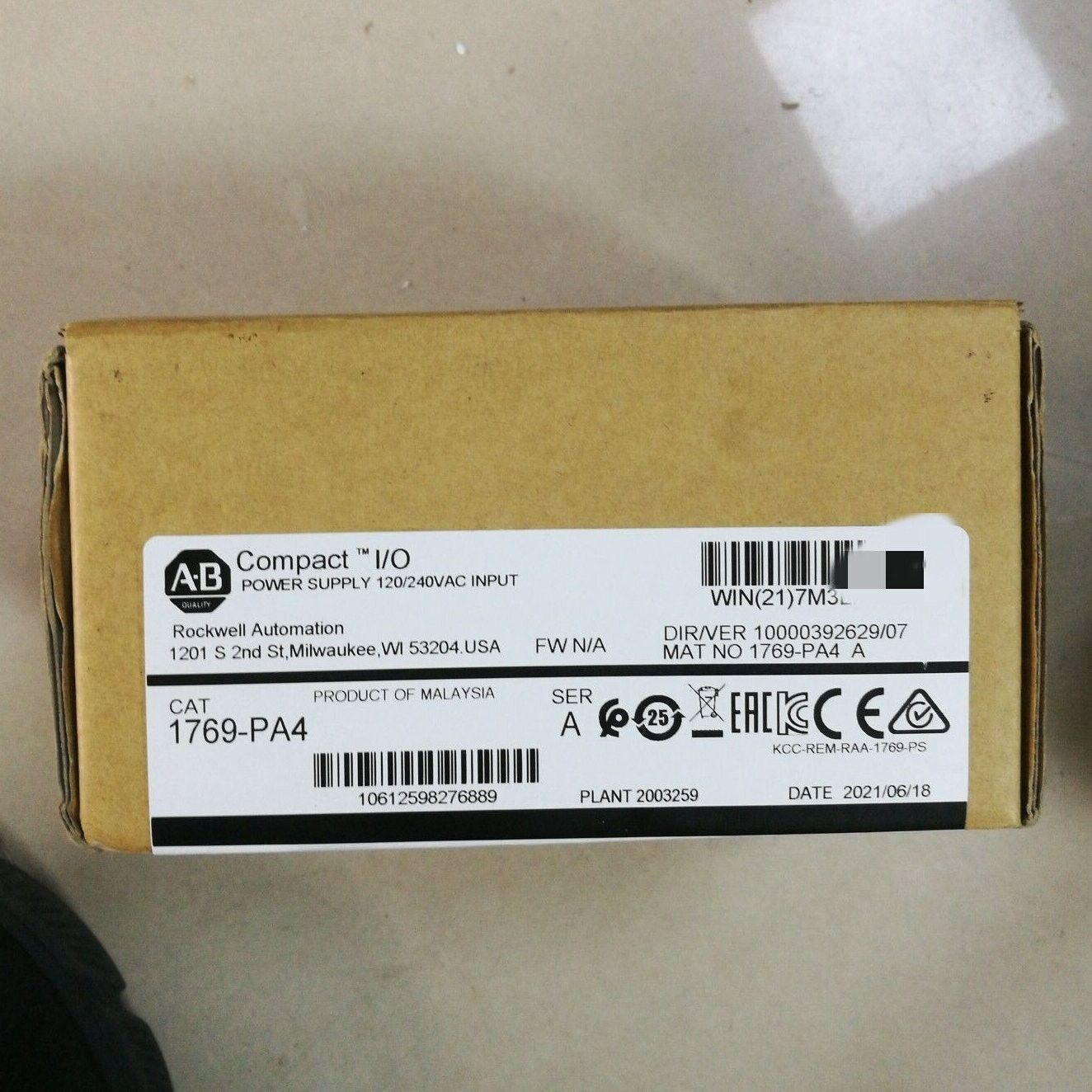 New Allen-Bradley 1769-PA4 SER A Compact Power Supply Module 1769PA4