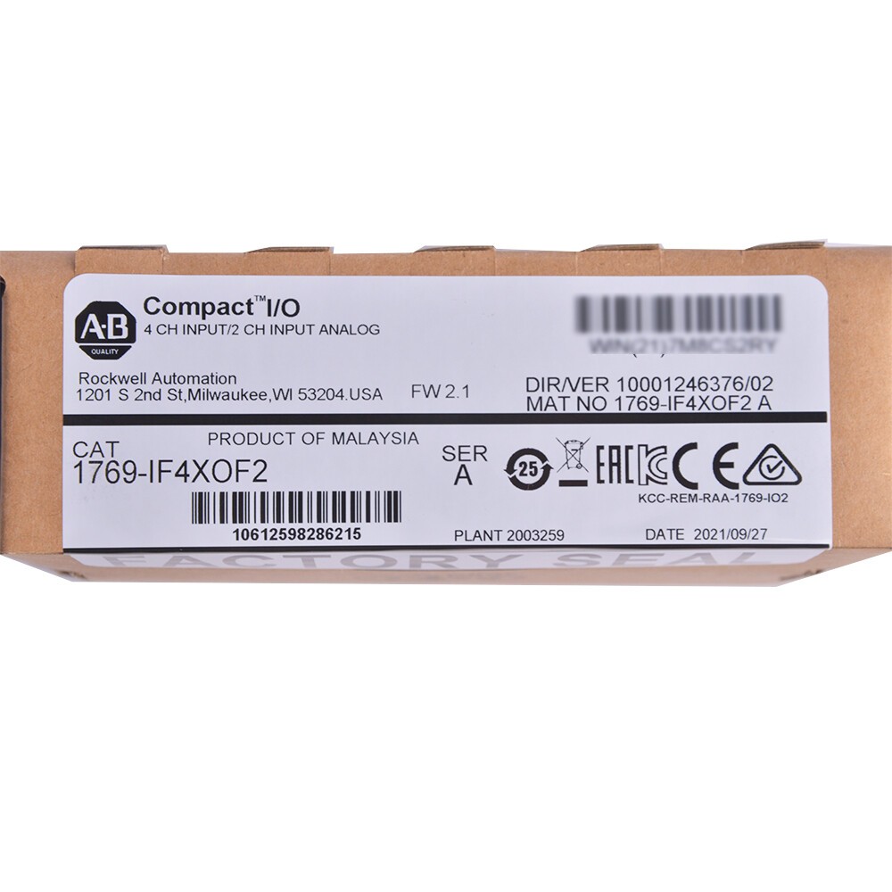 NEW Sealed AB 1769-IF4XOF2 CompactLogix 6 Pt A/I and A/O Module US Free Tax