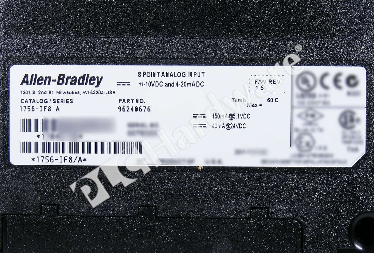 Allen Bradley 1756-IF8 /A ControlLogix 8-Ch Current/Voltage Analog Input Module