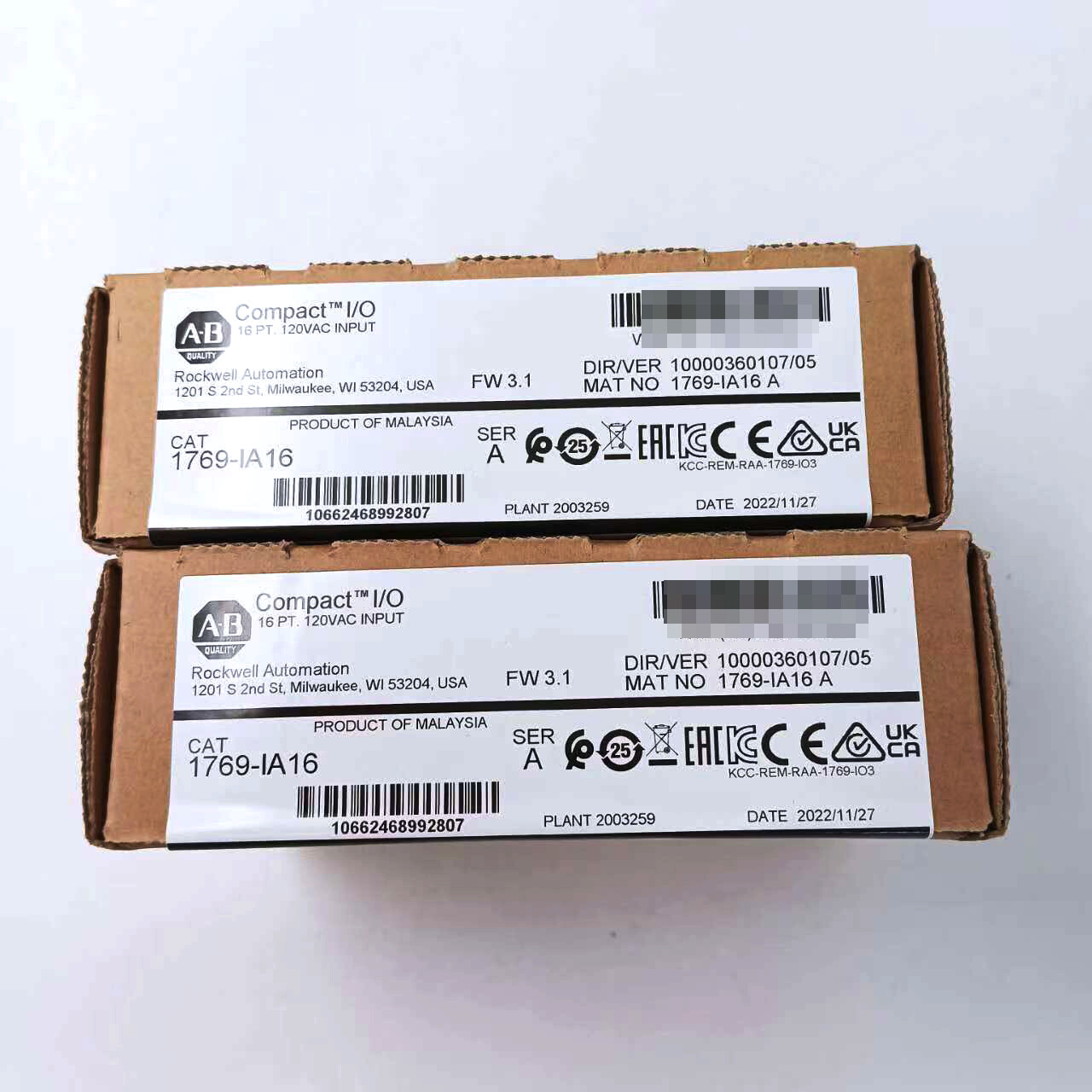 Allen Bradley 1769-IA16 AB CompactLogix 120VAC Input Module Surplus 1769IA16 New