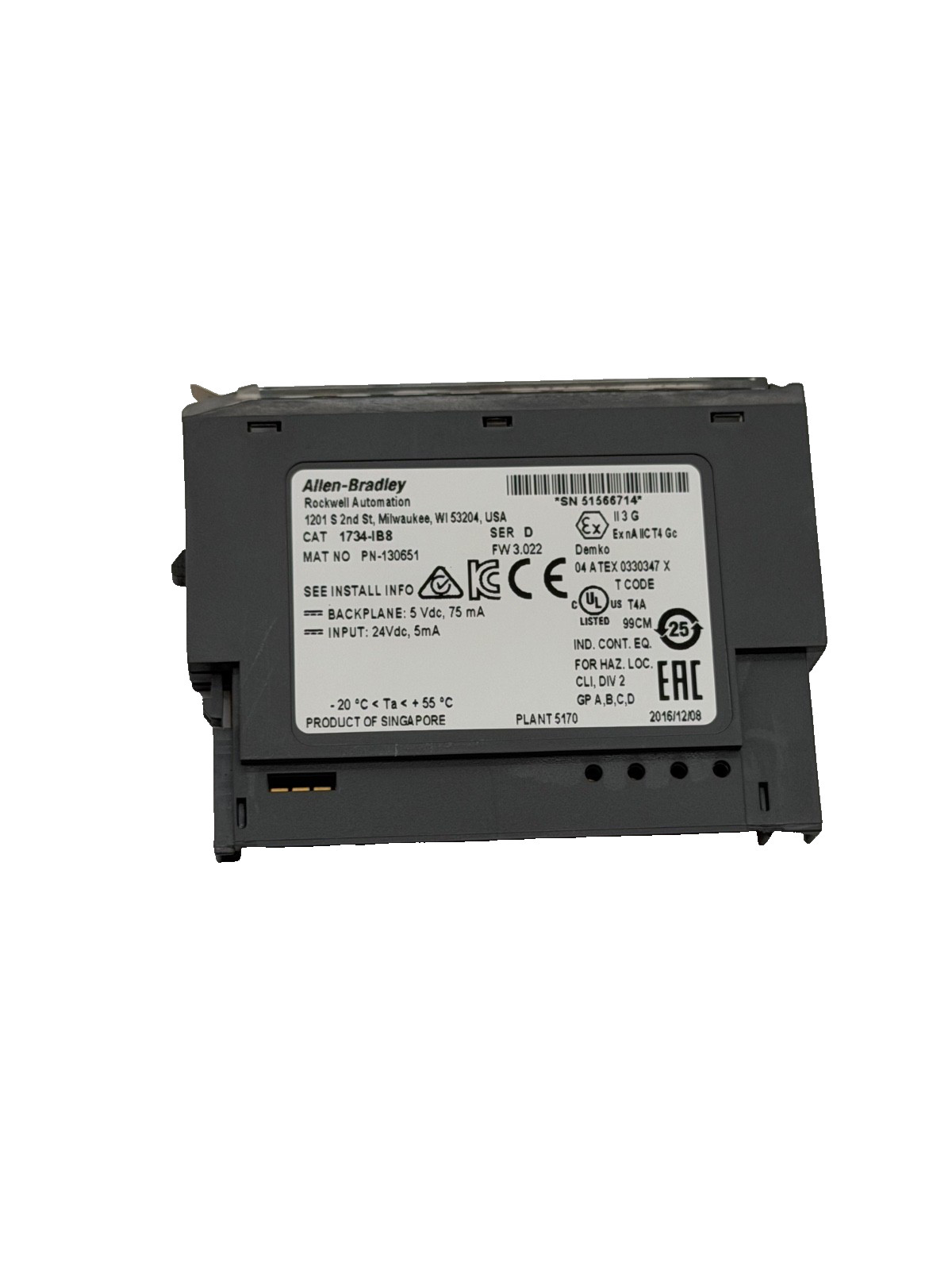 Allen-Bradley 1734-IB8 Digital Input Module POINT I/O