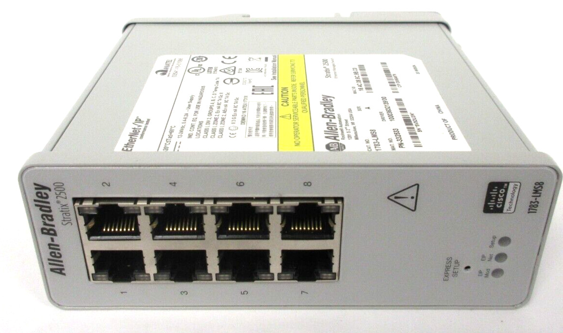 Allen-Bradley 1783-LMS8 Stratix 2500 8 Port Ethernet Managed Switch Mfg 2018