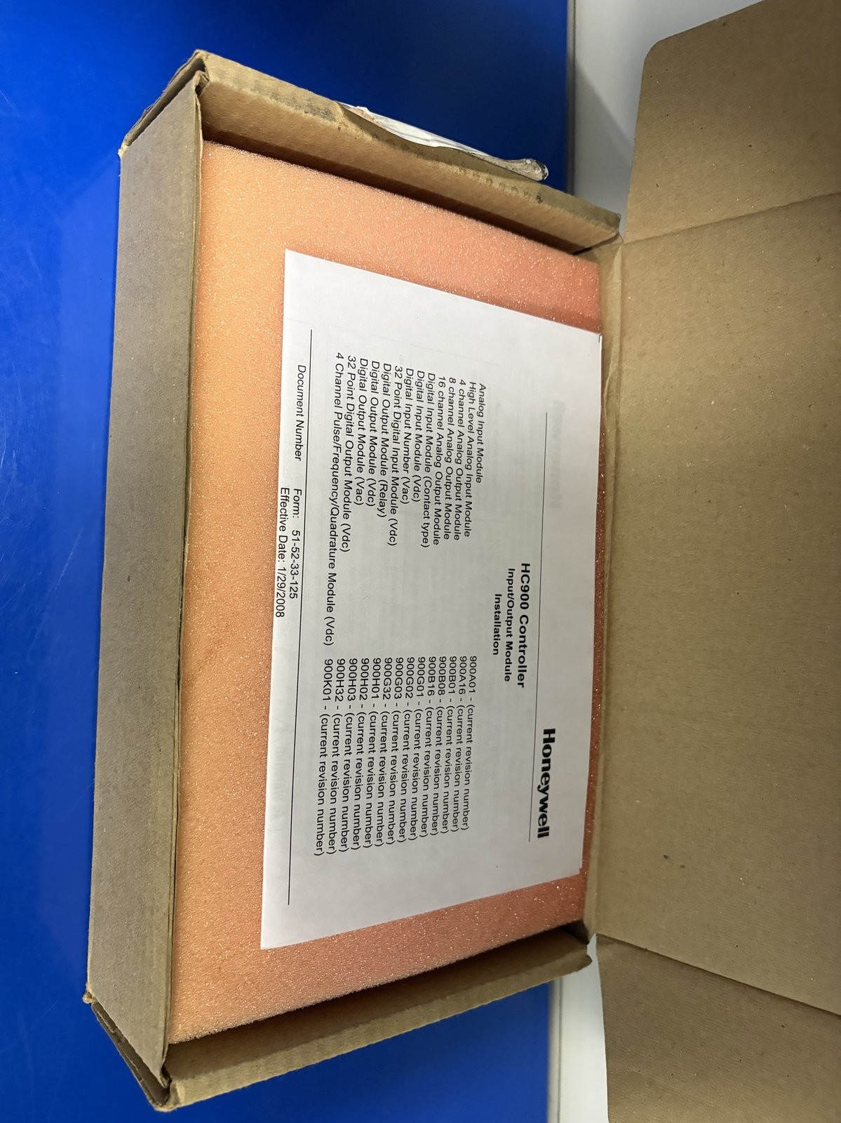 Honeywell 900B01-0101 HC900 Analog Output Module 4-Channel 4-20mA NEW NOS