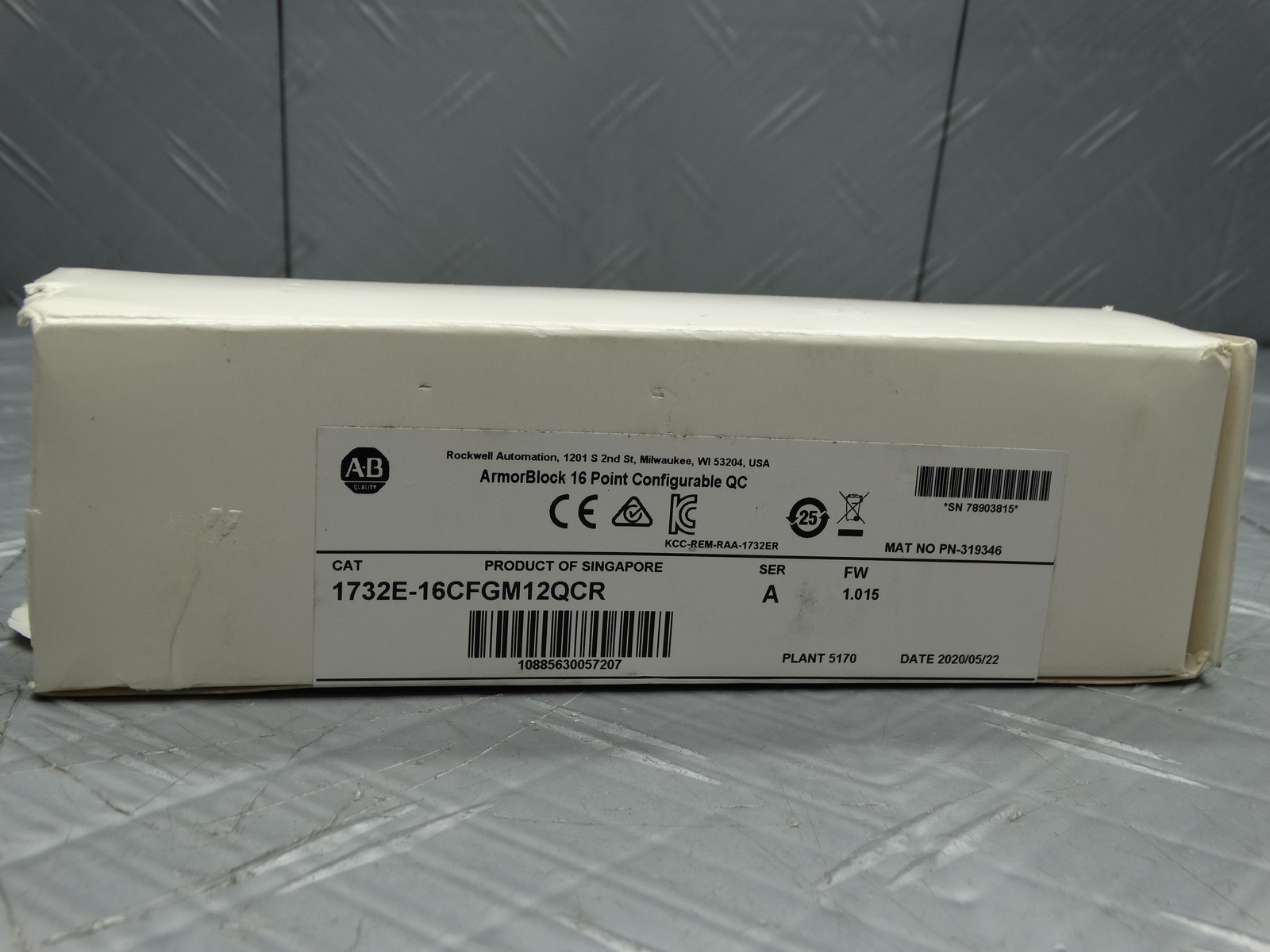 Allen Bradley 1732E-16CFGM12QCR/A ArmorBlock 16-PT l/O Module /w Ethernet
