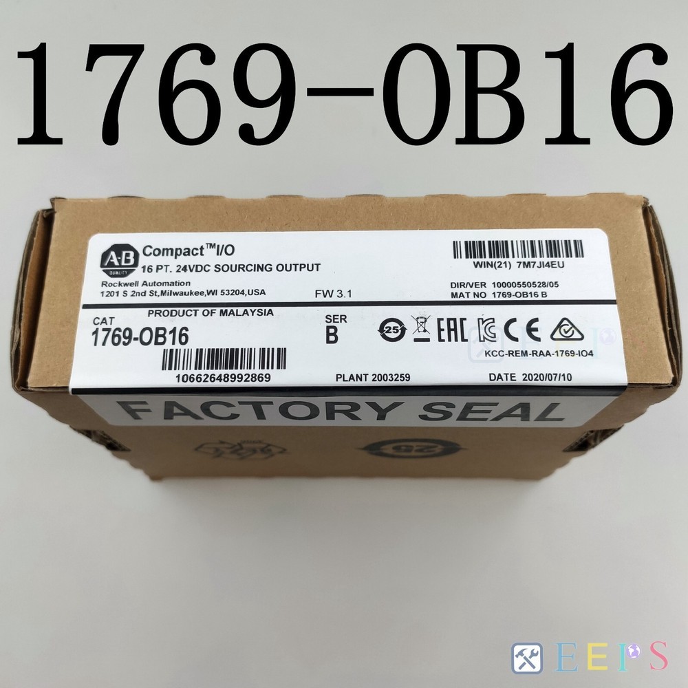 Unbrand 1769-OB16 AB 1769OB16 CompactLogix 16 Pt 24VDC D/O Module