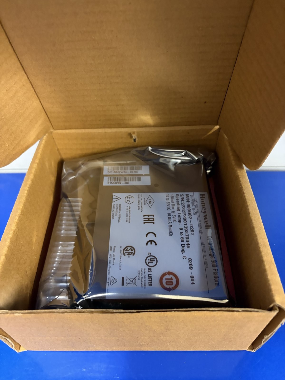 Honeywell 900G02-0202 ControlEdge 900 Digital Input 24VDC 16-Channel DI NEW