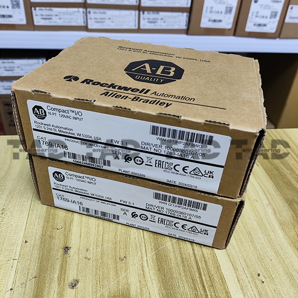Allen-Bradley AB 1769-IA16 SER A CompactLogix 16pt 120VAC Input