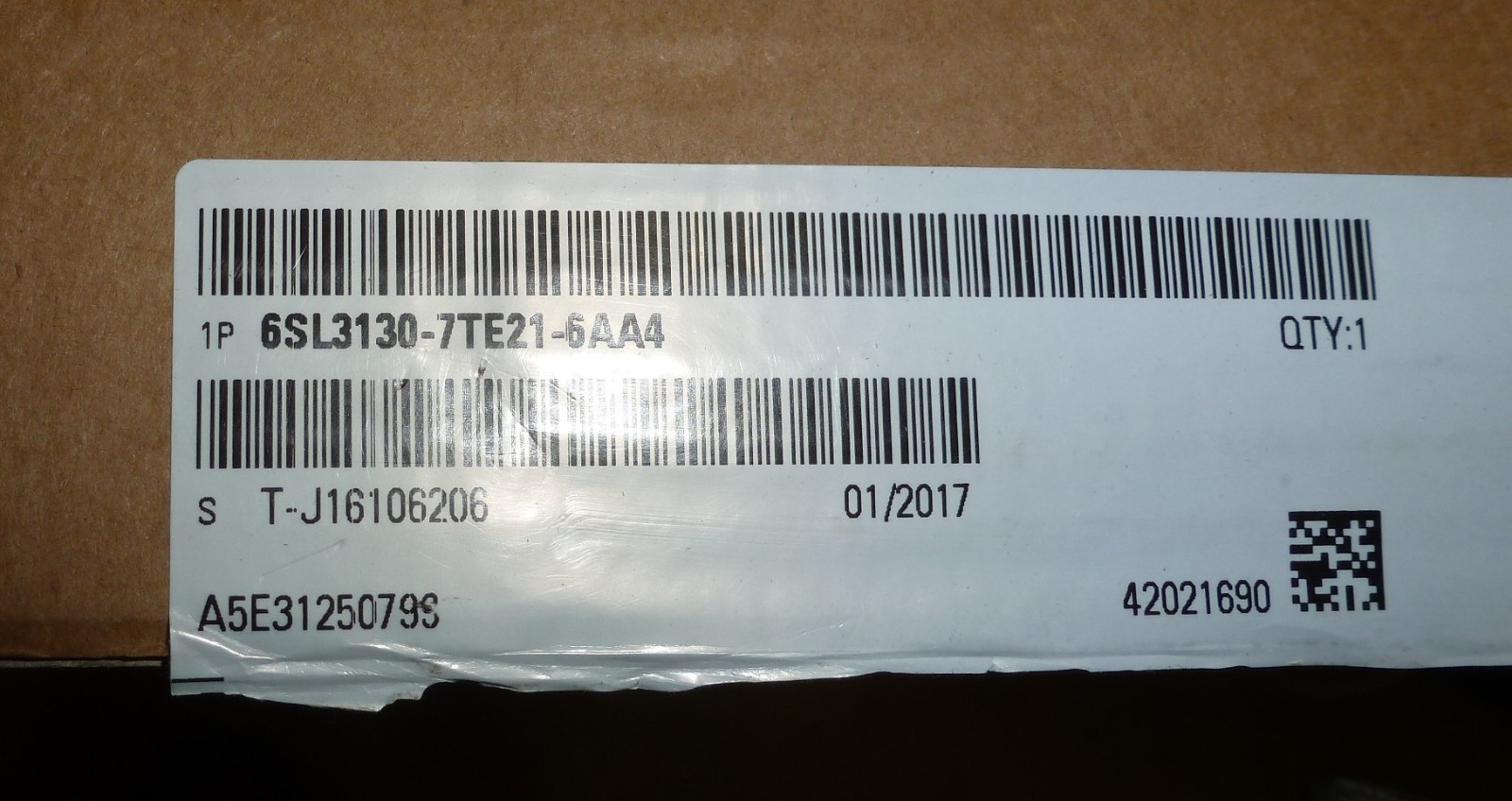 Siemens 6SL3130-7TE21-6AA4 Active Line Module