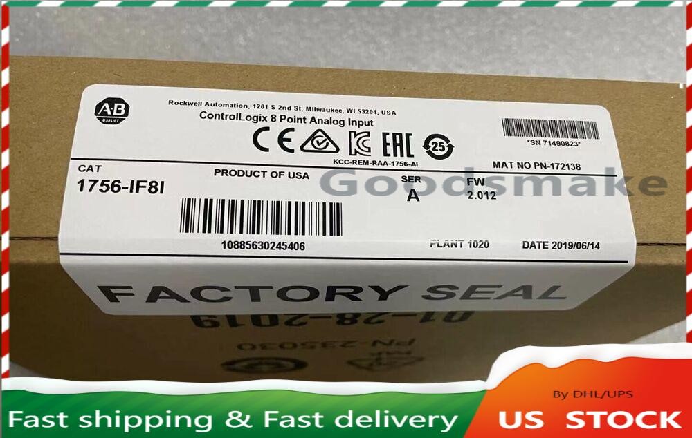 1P New Allen-Bradley 1756-IF8I ControlLogix 8 Point Analog Input Module 1756IF8I