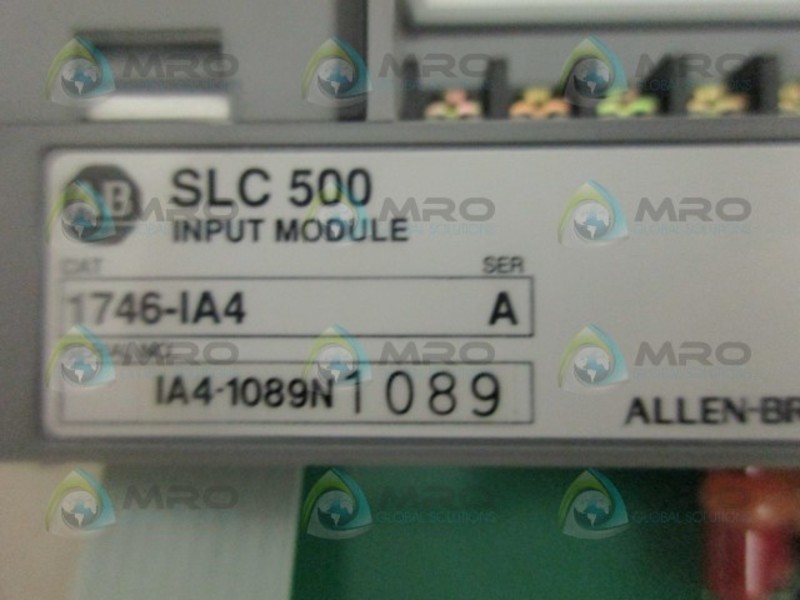ALLEN BRADLEY SLC500 1746-IA4 SER. A INPUT MODULE NSNP