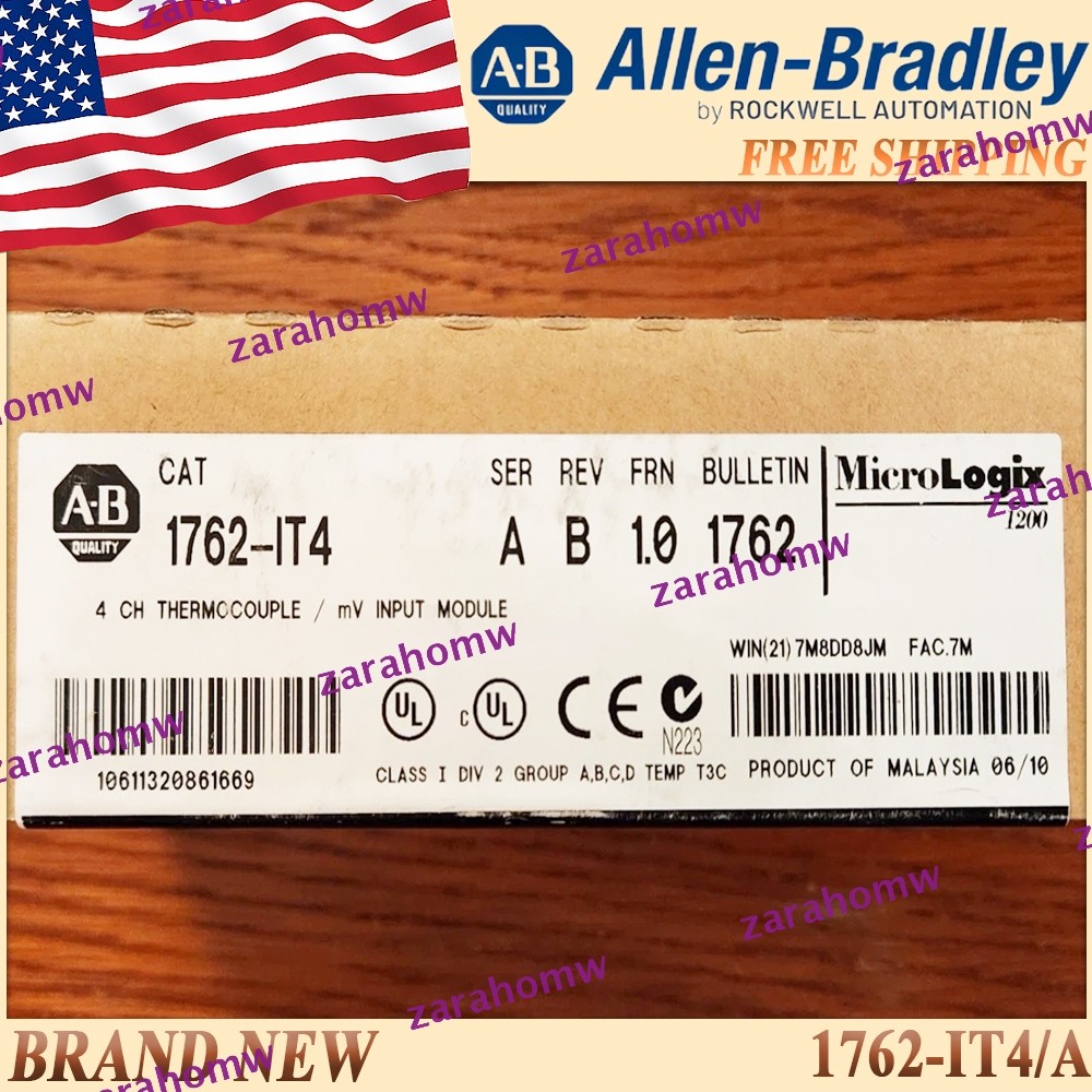 New Factory Sealed AB 1762-IT4/A MicroLogix Input Module 1762IT4 serA Free Ship