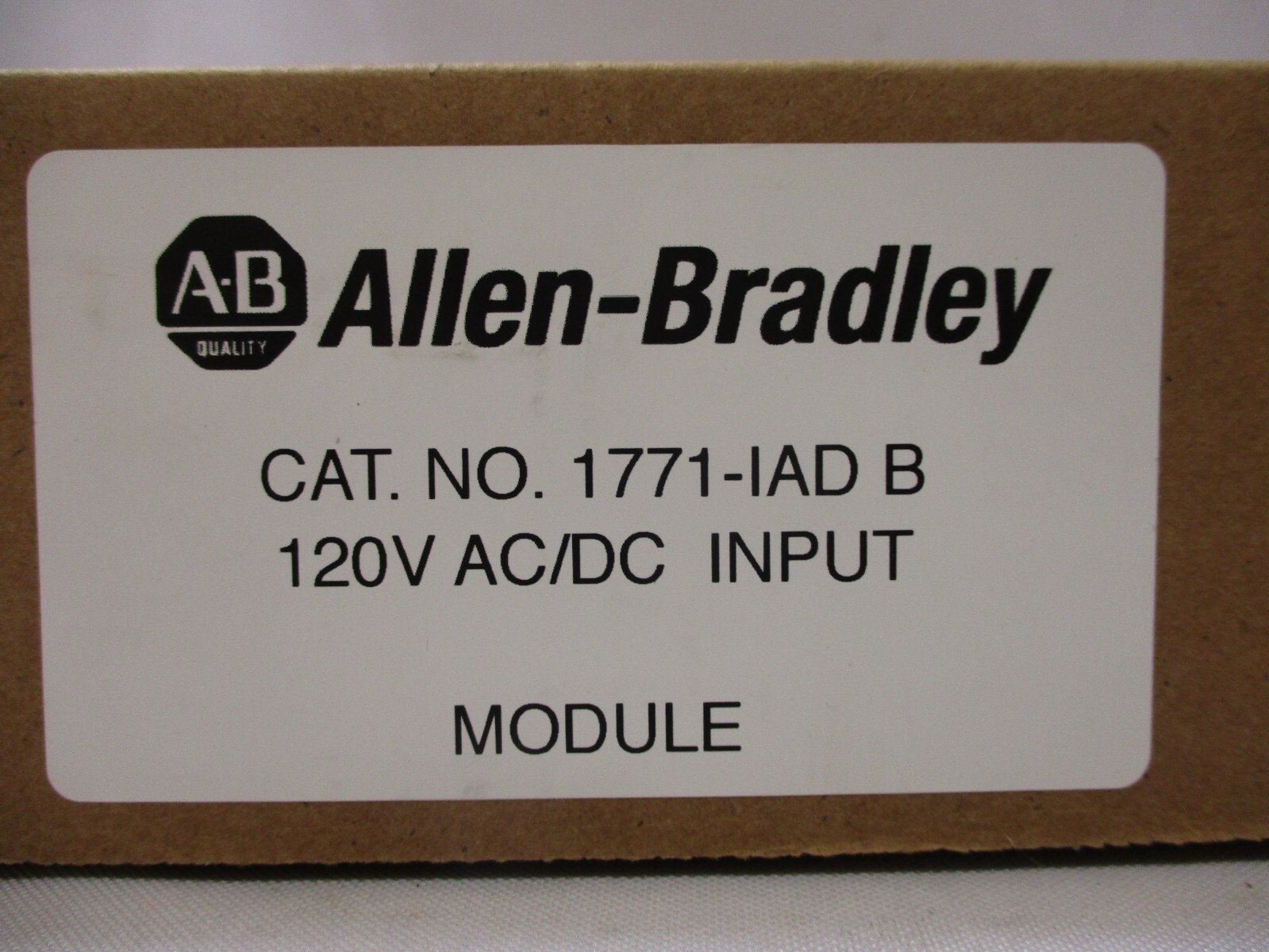 *NEW* ALLEN BRADLEY 1771-IAD SERIES B 120V AC/DC INPUT MODULE *60 DAY WARRANTY*