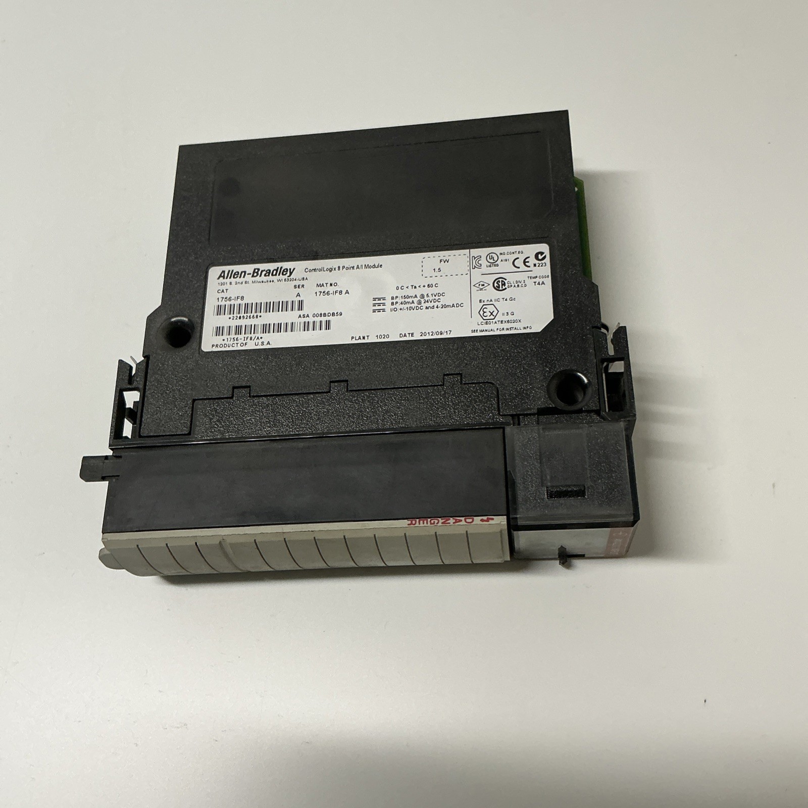 Allen-Bradley 1756-IF8 Series A ControlLogix 8 Point Module. AA-668