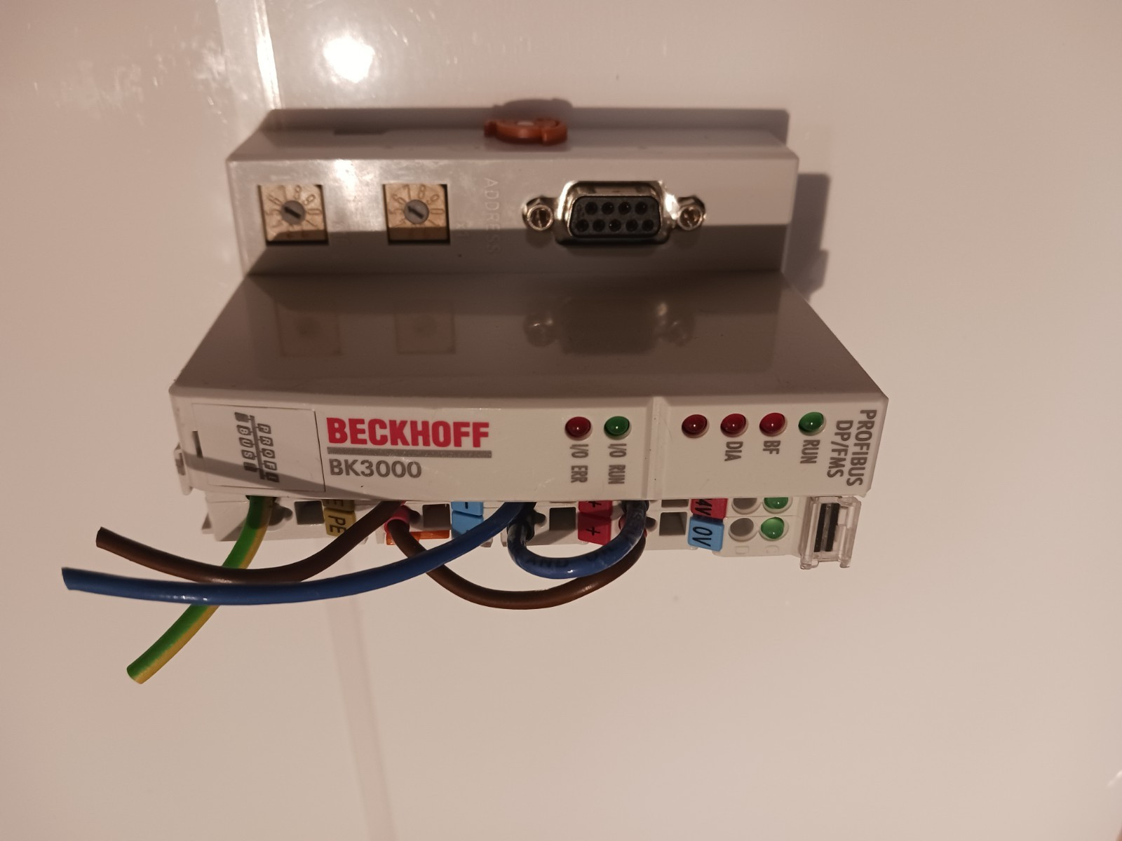 BECKHOFF PROFIBUS Koppler BK3000 / BK-3000 PROFIBUS Coupler made in Germany USED