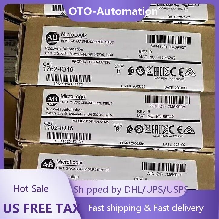 nEW INBOX Allen-Bradley 1762-IQ16 SER B MicroLogix 1200 24VDC PLC Input Module