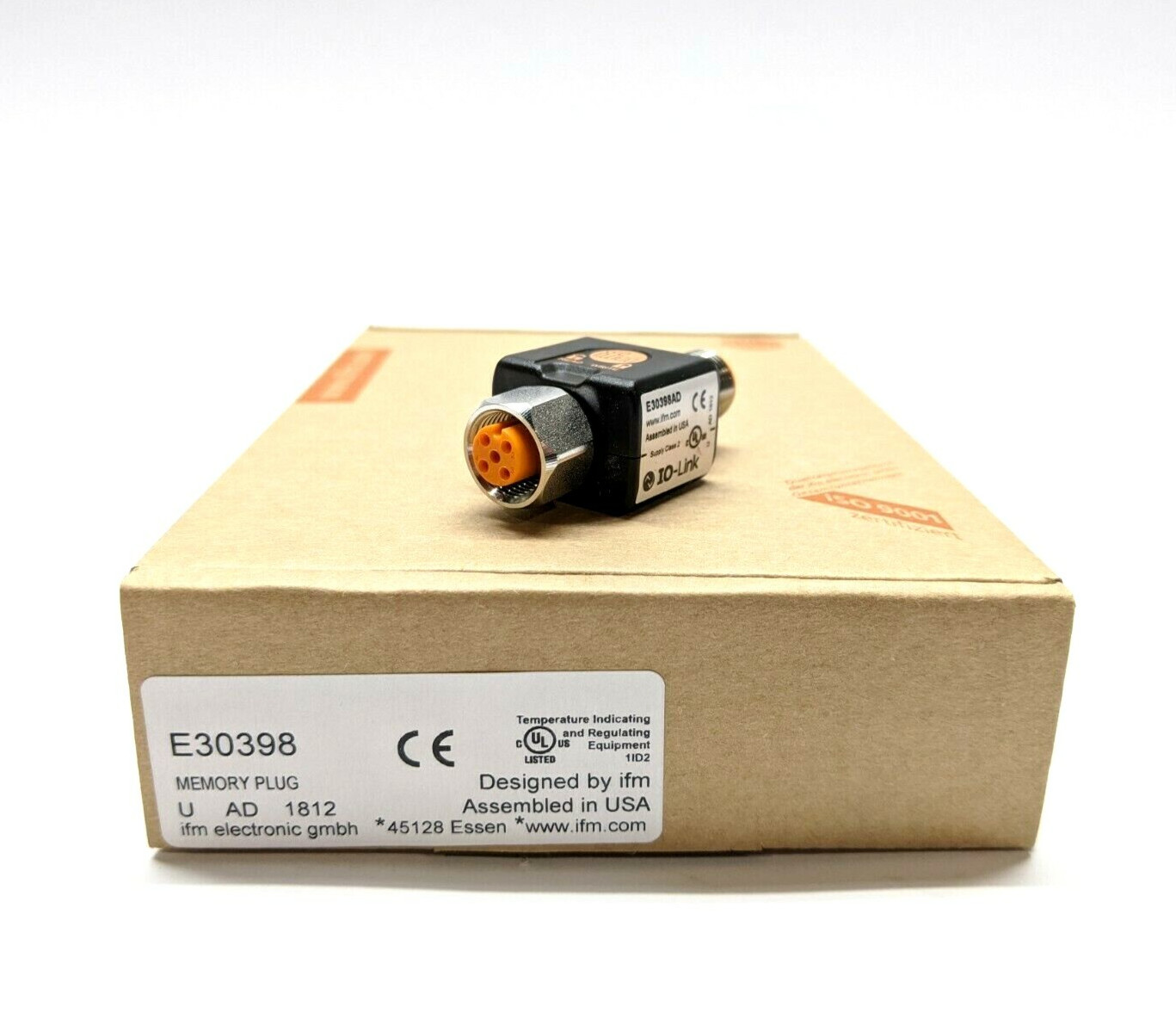 Ifm E30398 IO-Link Memory Plug 18… 32VDC M12 Connection