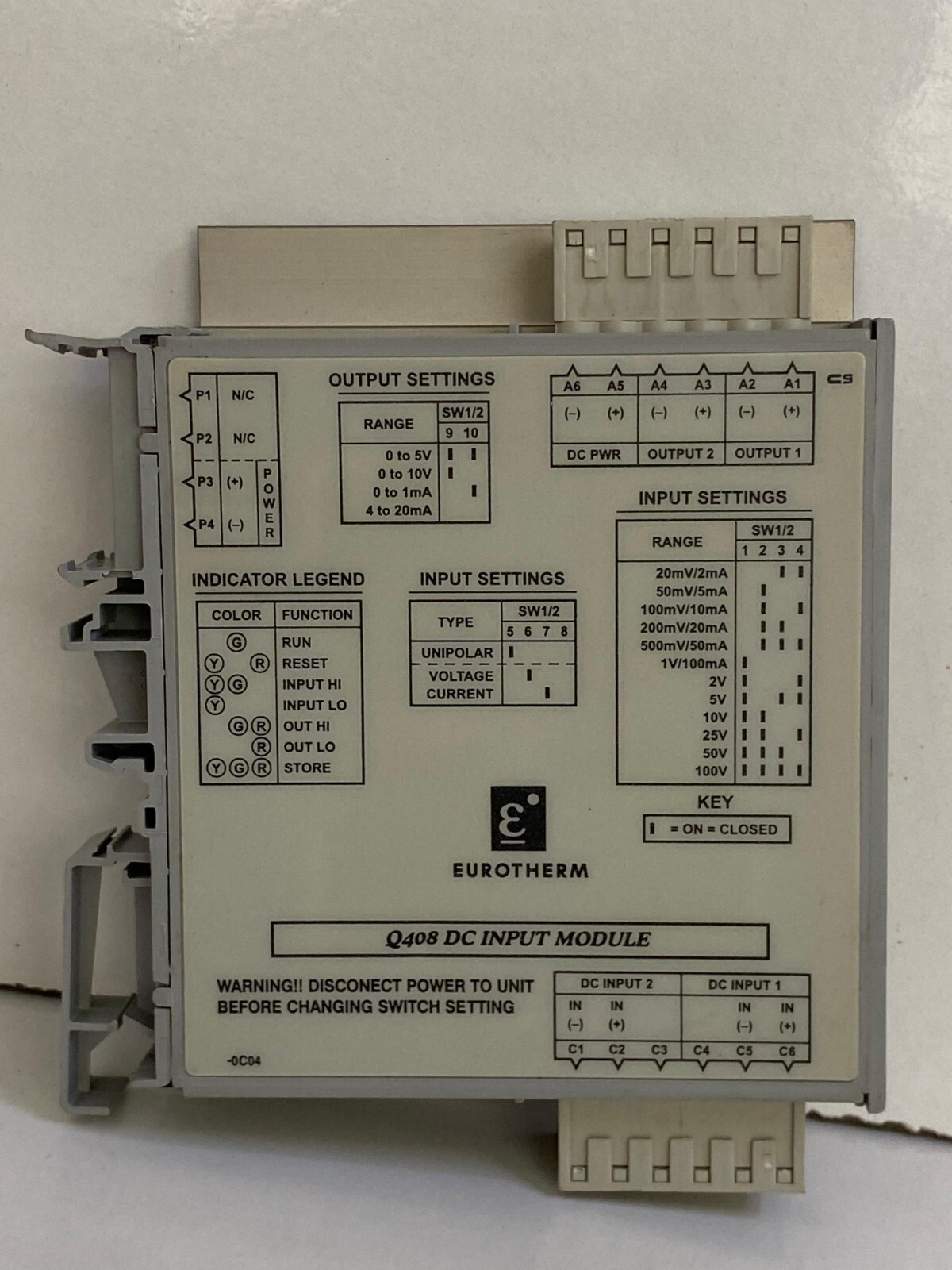 Eurotherm / Q408 / DC Input Module / Q408-0C04