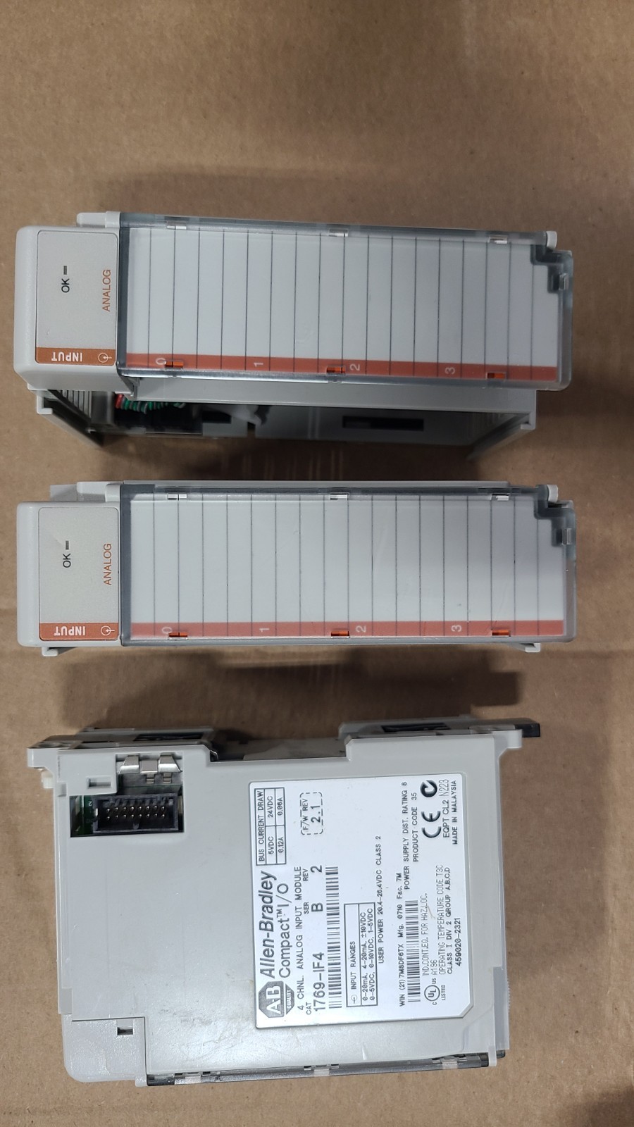 Allen Bradley 1769-CRR3 1769-ECR 1967-ECL also one unknown. All included in one