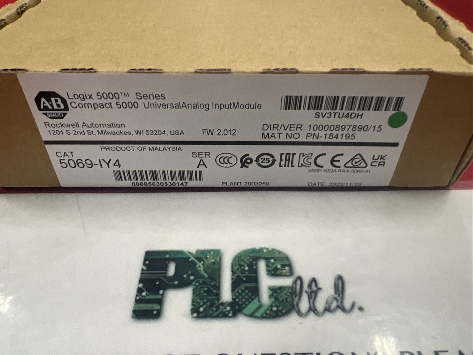 5069IY4 5069-IY4 Analog Input Module 4 Channel Brand New Factory Sealed