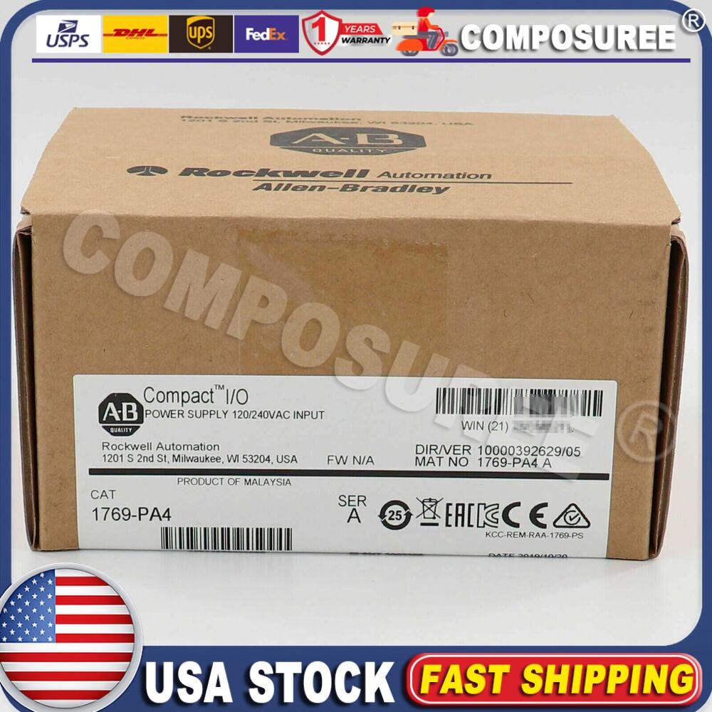 New AB 1769-PA4 SER A CompactLogix Power Supply Module 1769PA4 US Free Tax