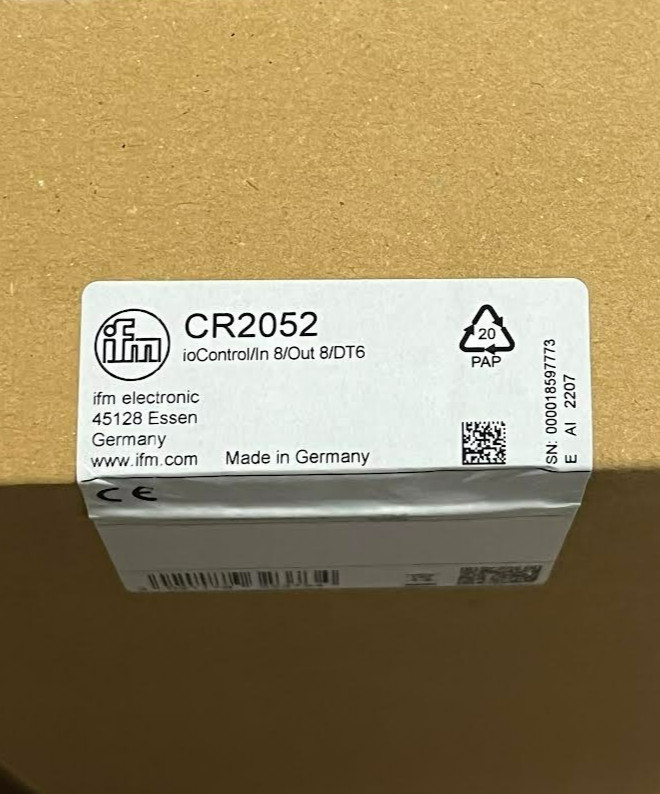 New IFM Electronics CR2052 ioControl /In 8/Out 8/DT6