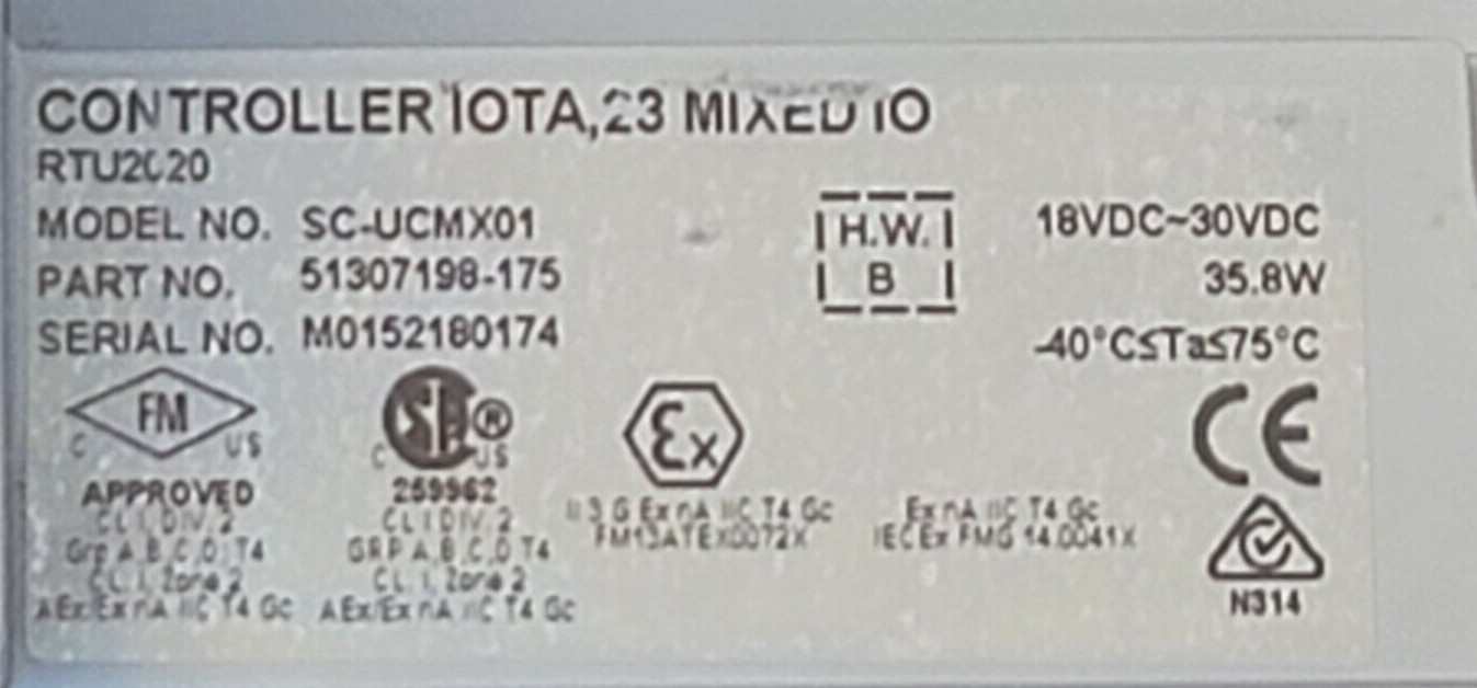 HONEYWELL RTU2020 SC-UCMX01 CONTROLLER CPM