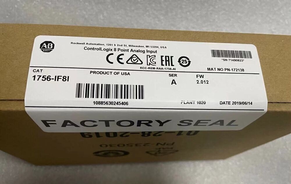 AB 1756-IF8I ControlLogix 8 Point Analog Input Module AB 1756IF8I PLC
