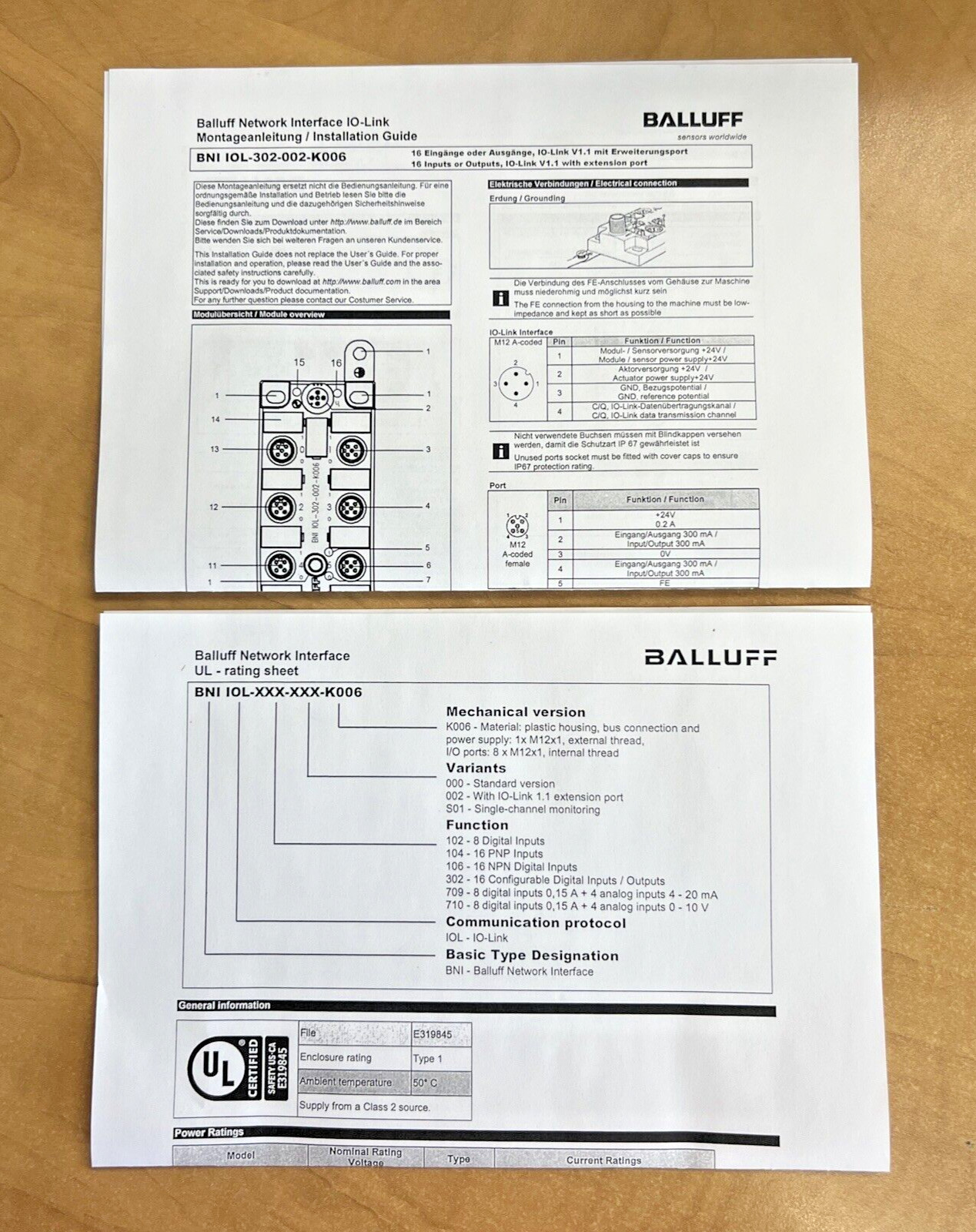 BALLUFF BNI007Z BNII0L-302-002-K006 Active Splitter **NEW IN BOX**
