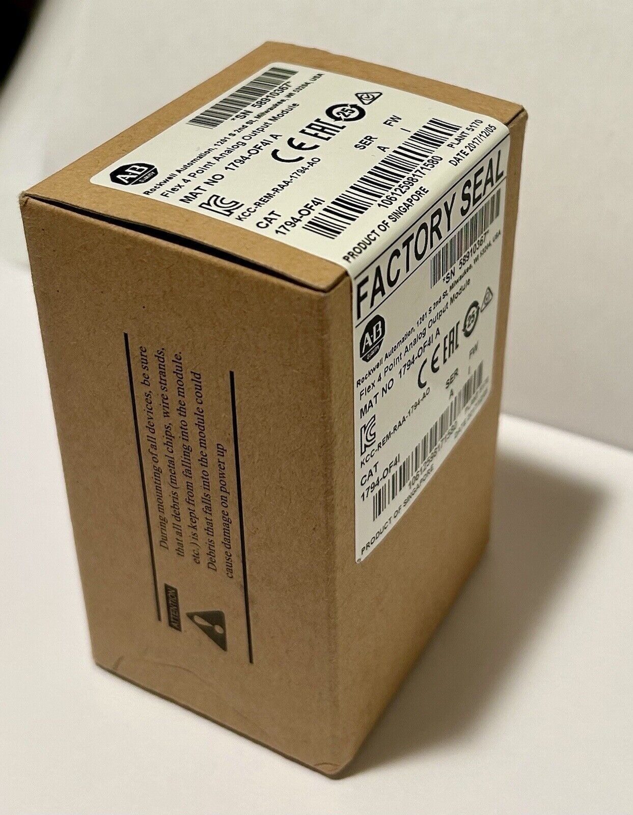 New Sealed Allen-Bradley 1794-OF4I Flex 4 Point Analog Output Module