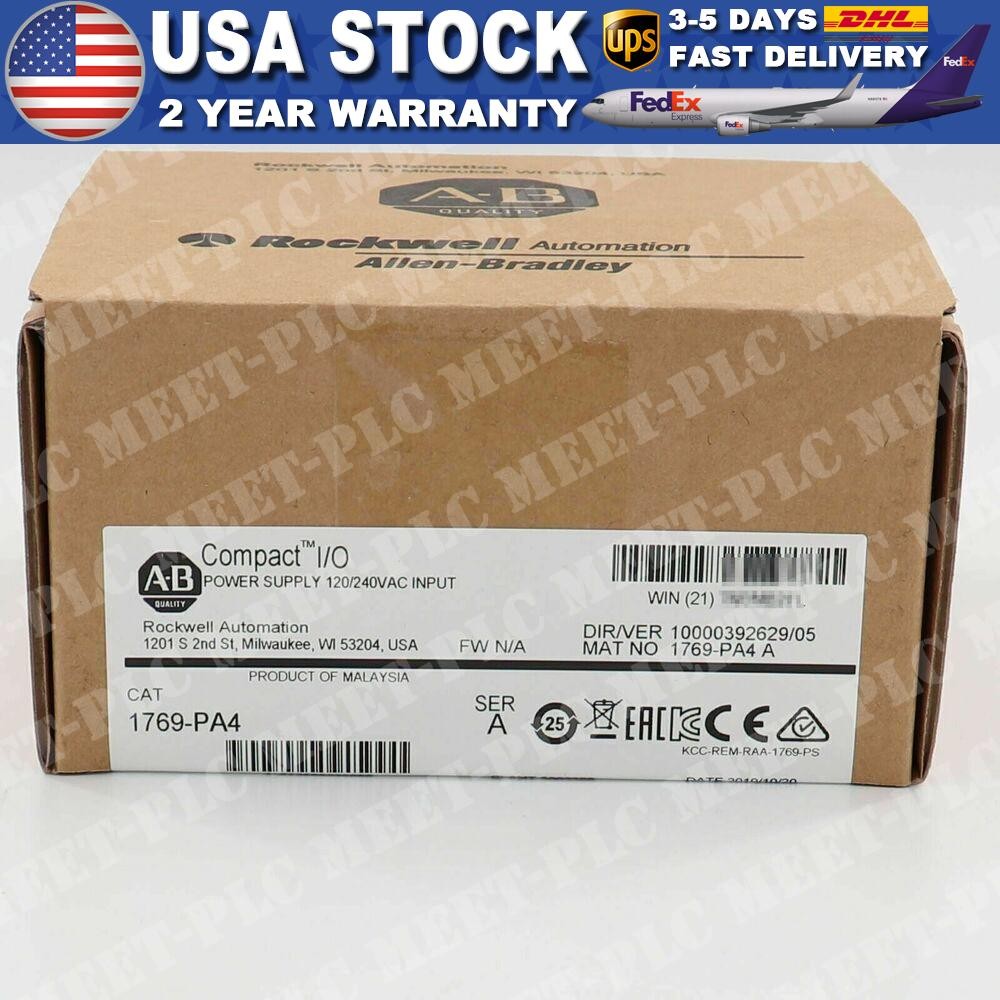 New AB 1769-PA4 SER A CompactLogix Power Supply Module 1769PA4 US Free Tax