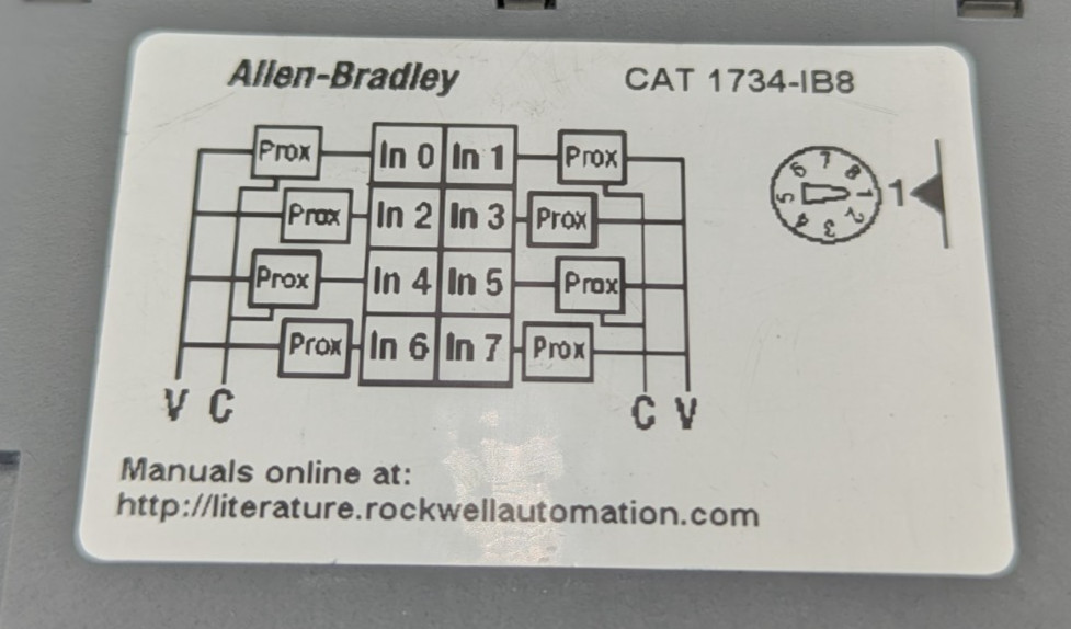 Allen Bradley 1734-IB8 Ser D Input Module F/W 3.022 1734 (TSC)
