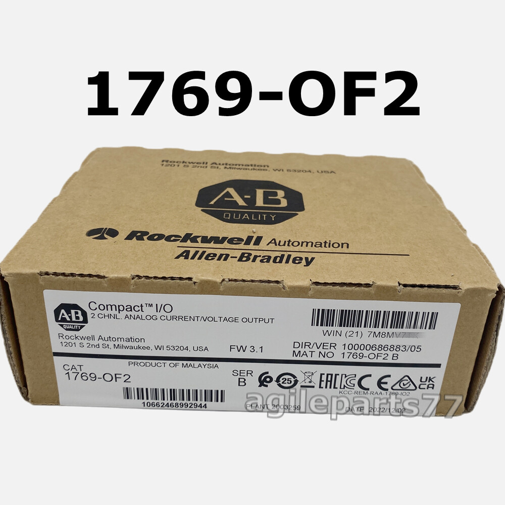 AB 1769-OF2 SerB 1769OF2 Compact I/O Analog Output Module PLC 2022 New Sealed TX