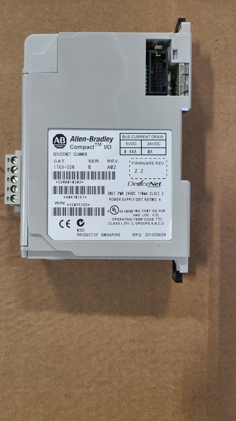 Allen Bradley 1769-CRR3 1769-ECR 1967-ECL also one unknown. All included in one