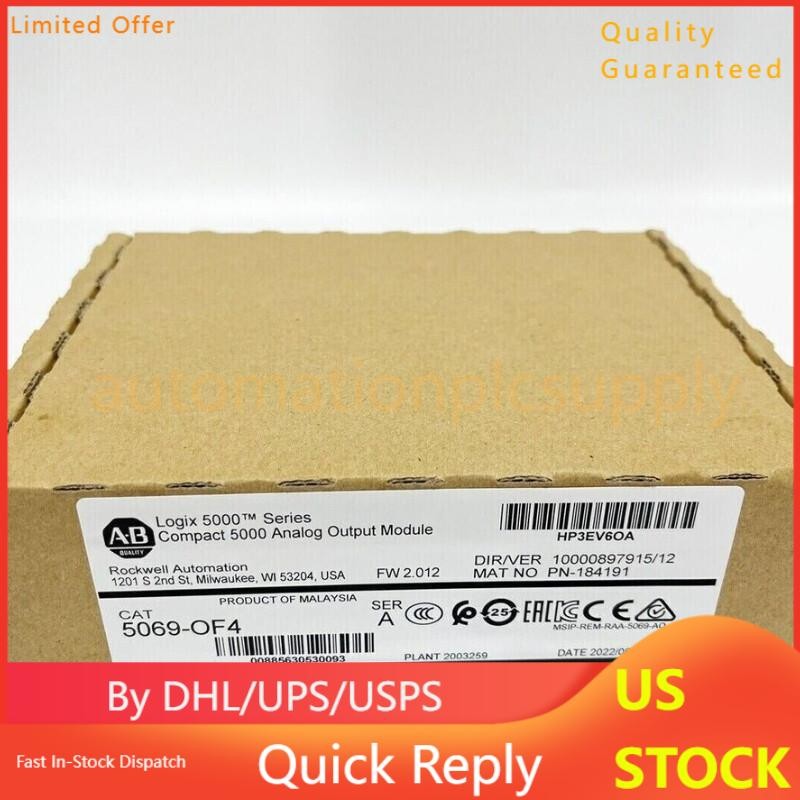New 5069-OF4 Compact 5000 Analog Output Module AB 5069OF4 US Free Tax